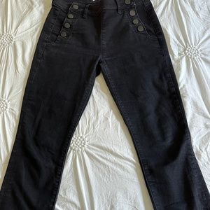 LOFT crop black jeans